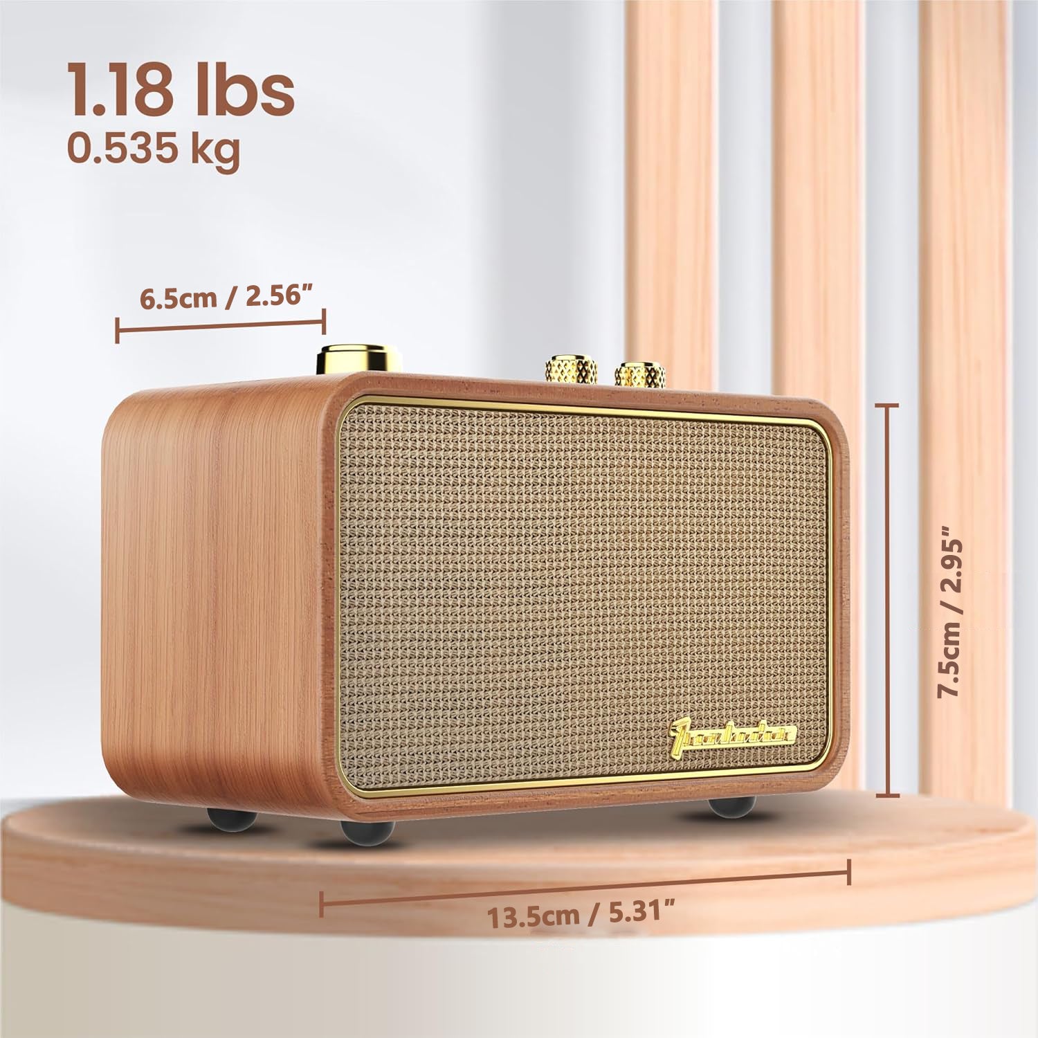 Trenbader Artlink Bluetooth Speaker with Radio